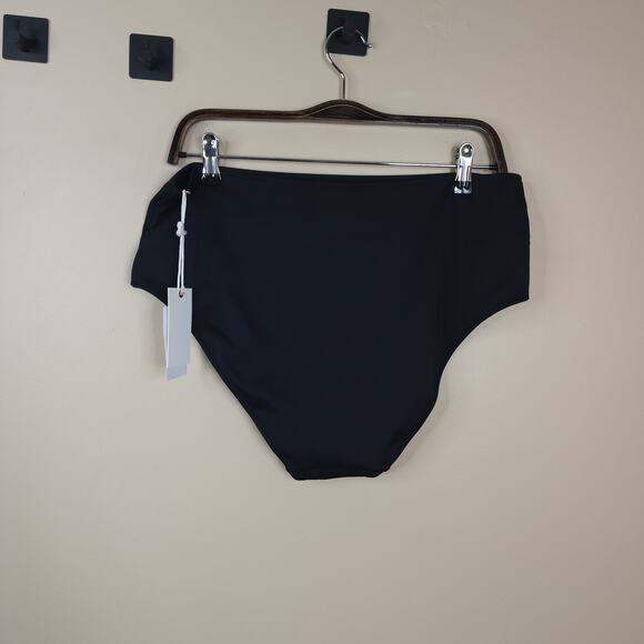 Good American Black Long Sleeve Top Compression Bottom Swim Bikini Size 5/2X - Picture 9 of 12